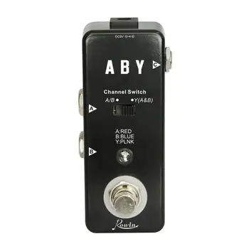 

Rowin ABY Switcher Box Guitar Pedal ABY Line Selector Audio Channel Swith Combine Effect Pedal True Bypass Guitar Accessories