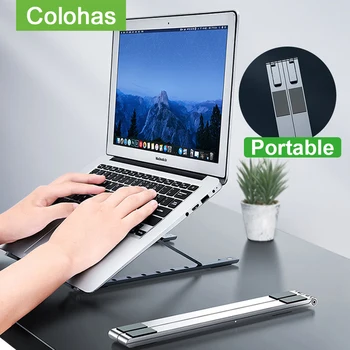 

Folding Adjustable Laptop Stand Portable Support Notebook Holder For Macbook Pro Air Computer Stand Cooling Riser Bracket
