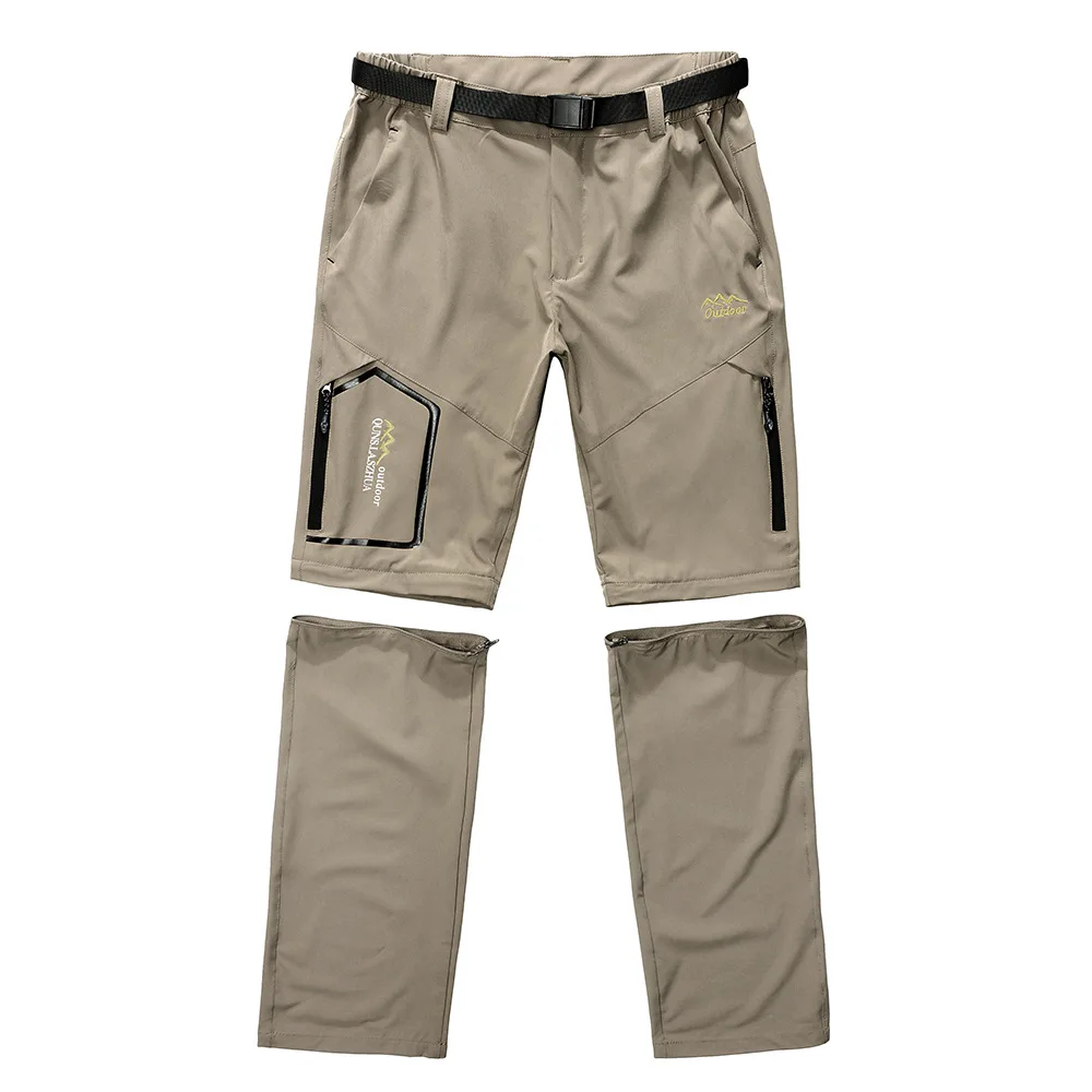 Outdoor Detachable Hiking Pants Men Women Summer Cycling Trousers Climbing Trekking Quick-Drying Waterproof Detachable Pants Hot