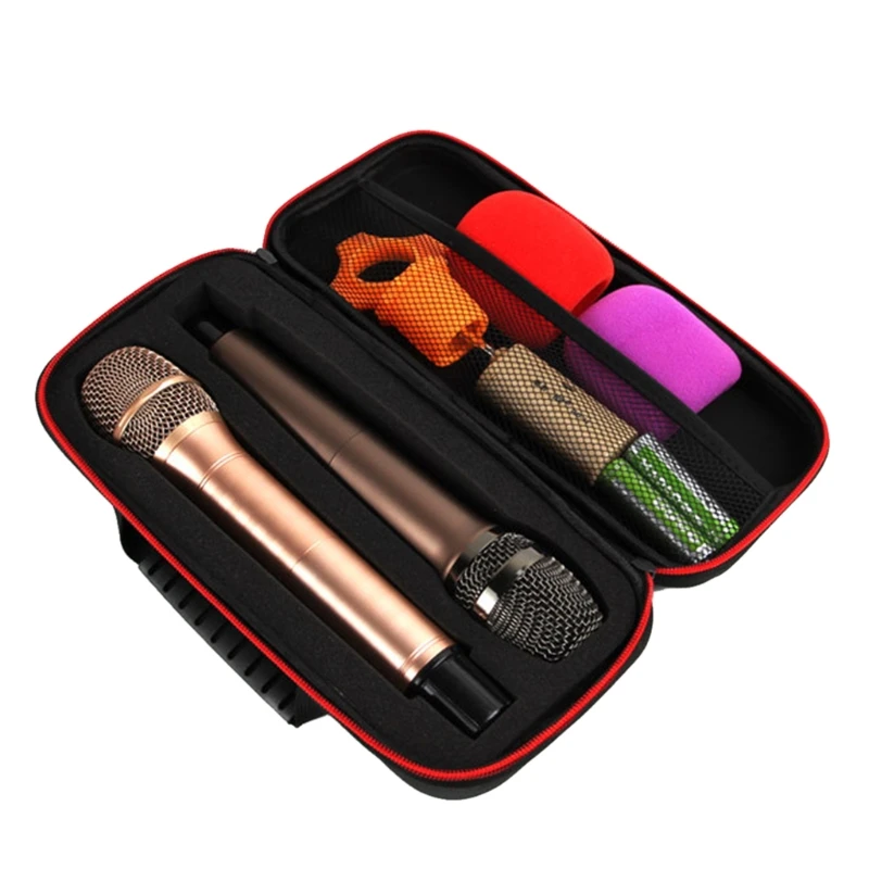 Wireless Microphone Storage Bag Portable Hard Case EVA Carry for Travelling Camping Business Trip | Электроника