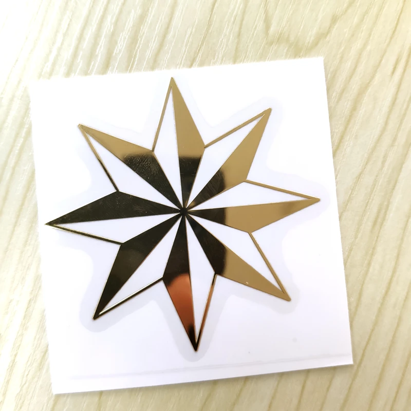 

41016# 10*10 cm Thieves Star Cool 3D Golden Color Car Sticker Vinyl Decals for Car Styling Laptop