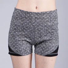 Женские летние шорты для йоги, спортивные шорты с высокой талией, сетчатые дышащие Лоскутные Спортивные трусы для фитнеса, йоги, бега девушек