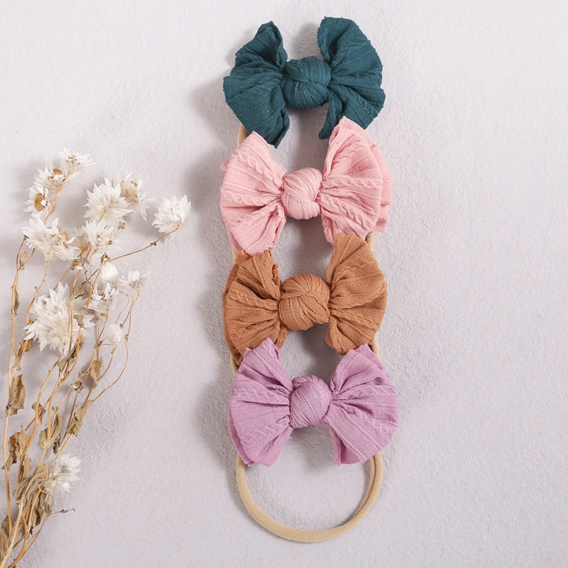 Ins Baby Headbands For Girls Bow Headband Children Elastic Band Jacquard Hairbands Hair Accessory Girl Newborn Photography Props ins baby headbands for girls bow headband children elastic band jacquard hairbands hair accessory girl newborn photography props