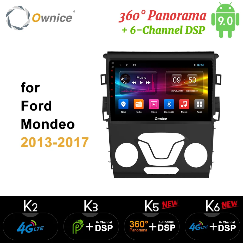 Clearance Ownice Octa Core Android 9.0 360 Panorama DSP 4G LTE SPDIF Car 2Din Radio GPS DVD player k3 k5 k6 for Ford Mondeo 2013 - 2017 0
