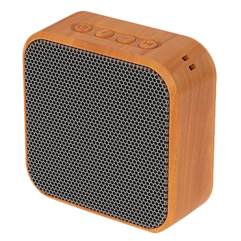 type 1 A70 Wood Grain Portable Mini Bluetooth Loudspeaker Vintage Wireless Speaker with Mic Support TF Card FM Radio for Mobile Phone - Цвет: type 1