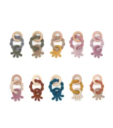 Kids Silicone Nursing Teether Baby Toy Cartoon Animal Newborn Molars Teething Infant Chewing Toy Pendant Children's Products