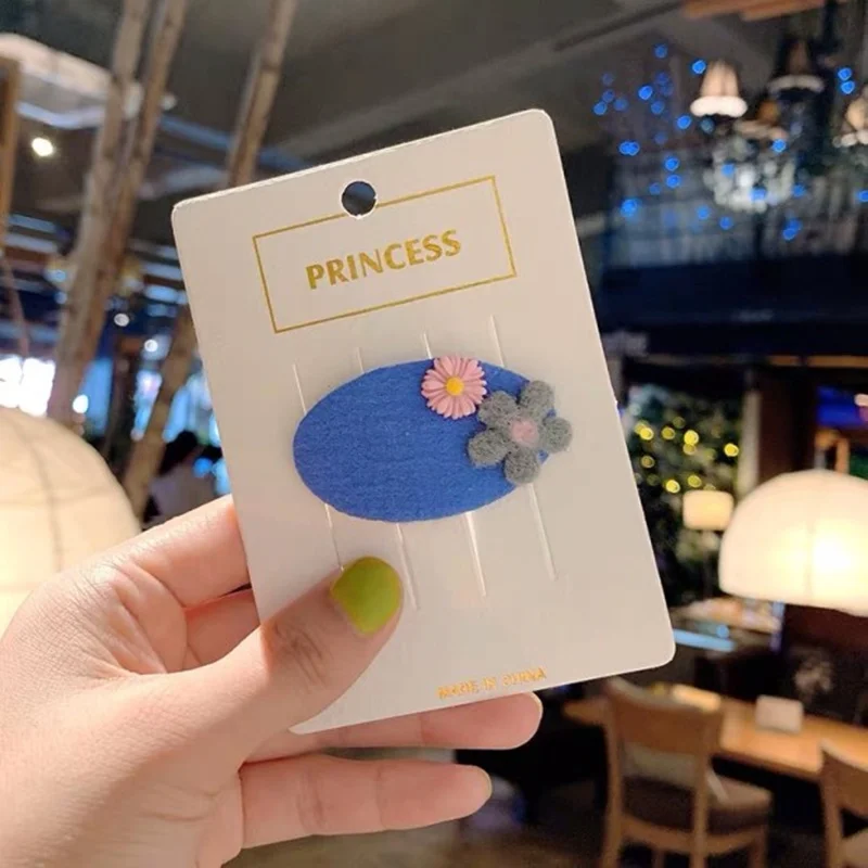 1PC Blue M MISM 3 шт., детские заколки для волос из нетканого материала, милый головной убор со звездами, женские хлопковые заколки для волос, Цветочные заколки для волос, аксессуары для волос для девочек - Цвет: 1PC Blue