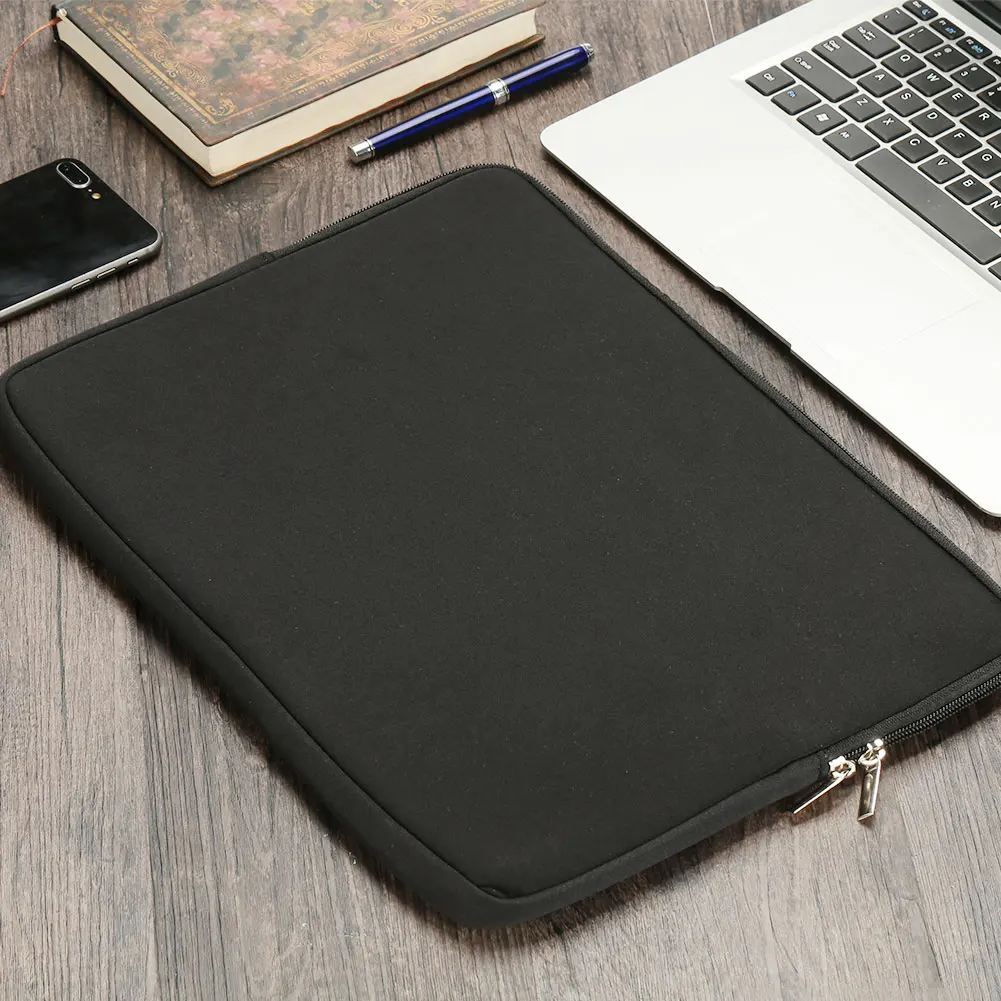 Черный Защитный чехол для ноутбука ноутбук одежда на молнии устойчивые к царапинам аксессуары протектор Лайнер сумка Мягкий чехол для ноутбука сумка