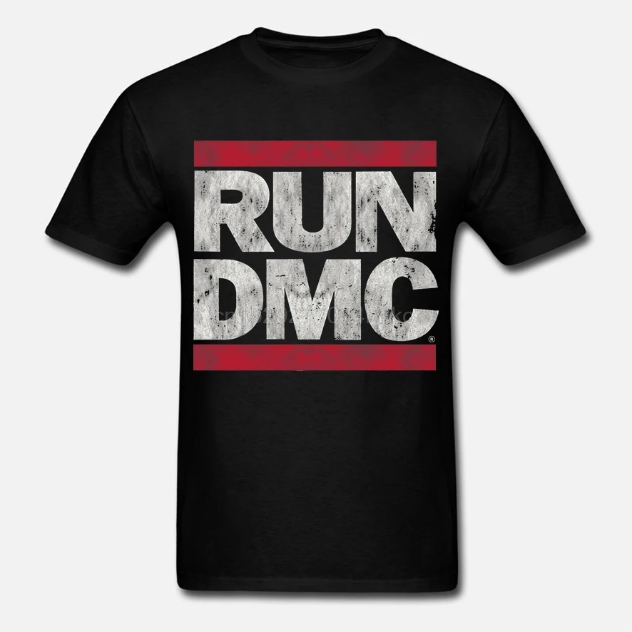Run DMC винтажный логотип выгорающая Футболка Neuf et Officiel| |