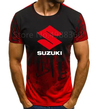 

2019 Summer new Fashion for Suzuki Motorsport GSX ROOD R MOTO Team Logo T-shirt Men Cotton Short Sleeve pullover