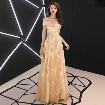 

Lady Party Dress Oriental Women's Slash Neck Evening Cheongsam Elegant Long Qipao Sexy Slim Wedding Gowns Vestidos XS-XXL