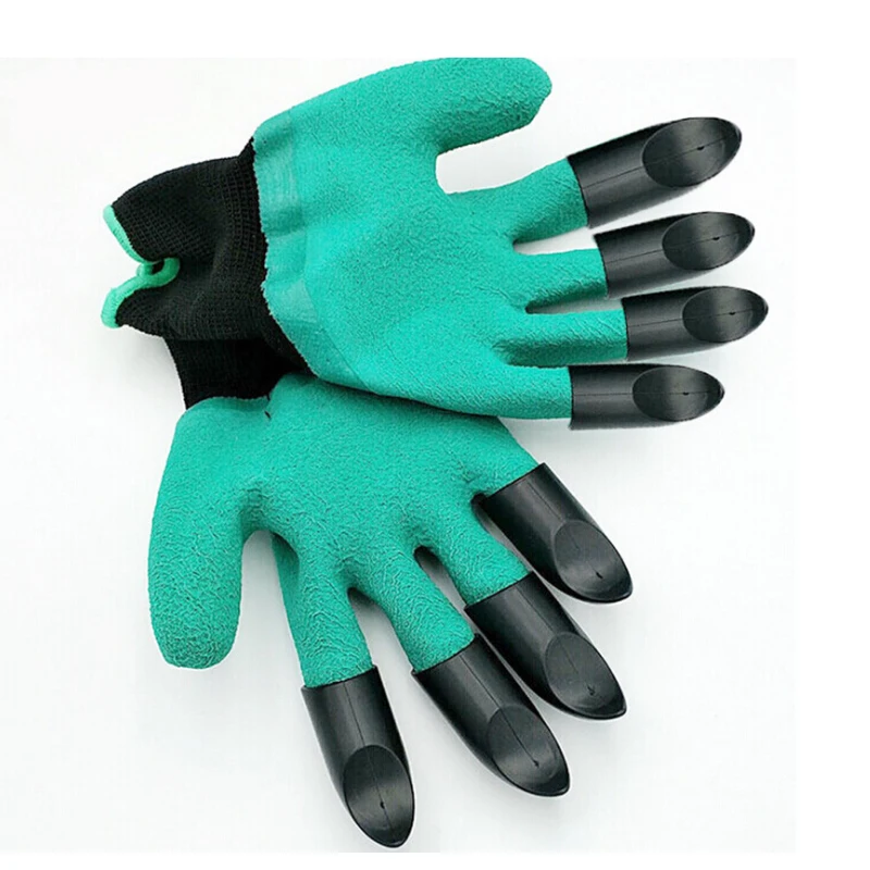 

Gardening Gloves For Garden Digging Planting With 4 ABS Plastic Claws