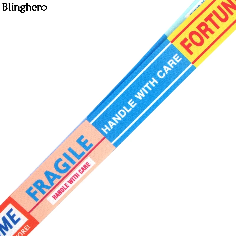 10 шт./лот Blinghero Предупреждение ремешок для телефона бретелей через шею с ключами держатель значка стильный повесить веревки ремень для друзей BH0307