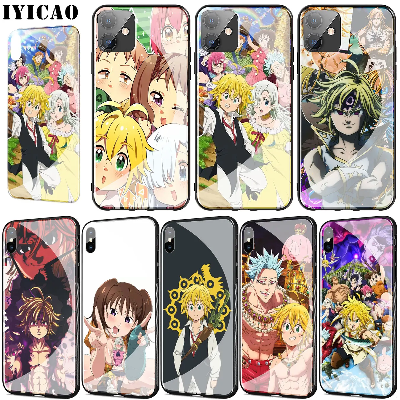 Nanatsu no Taizai Seven Deadly Sin чехол из закаленного стекла для телефона iPhone 11 Pro XR X XS Max 6 6S 7 8