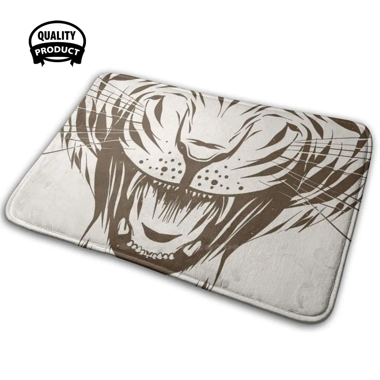 Maschera Di Tigre Paradenti Regalo Comodo Zerbino Tappeto Tappeto Cuscino Bocca Tigre Wildcat Face