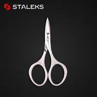 1pc STALEKS Stainless Steel SBC-10-2 Household Small Eyebrow Scissors Tip Hair Removal Nose Hair Scissors Makeup Tools 2