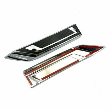 

Carbon Fiber For Toyota Rav4 2019 Carbon Fiber & Chrome Front Grille Stripes Cover Trim 2pcs Exterior Mouldings Trims