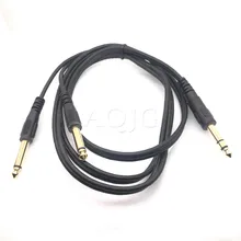 6,35 мм 1/4 дюйма мужской разъем TRS стерео на двойной 6,35 мм 1/" Мужской моно Y сплиттер аудио кабель, вставной кабель TRS 1/4" до 2x6,35 TS 1/4"