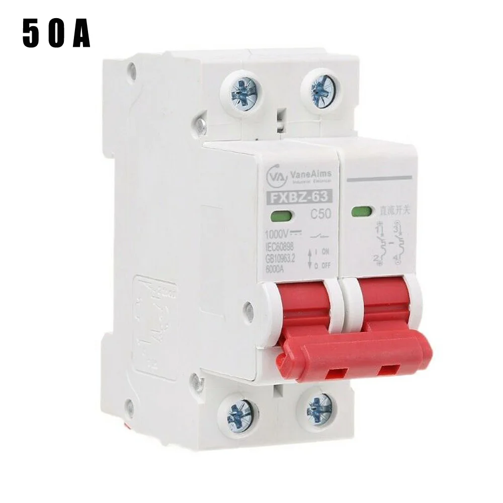 

Solar Mini Circuit Breaker Fuse 10A/16A/32A/50A/63A DC Photovoltaic MCB Tools