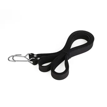 

2m Rubber Tarp Tie Straps Bungee Elastic Strong Hook Waterproof For Bike Car