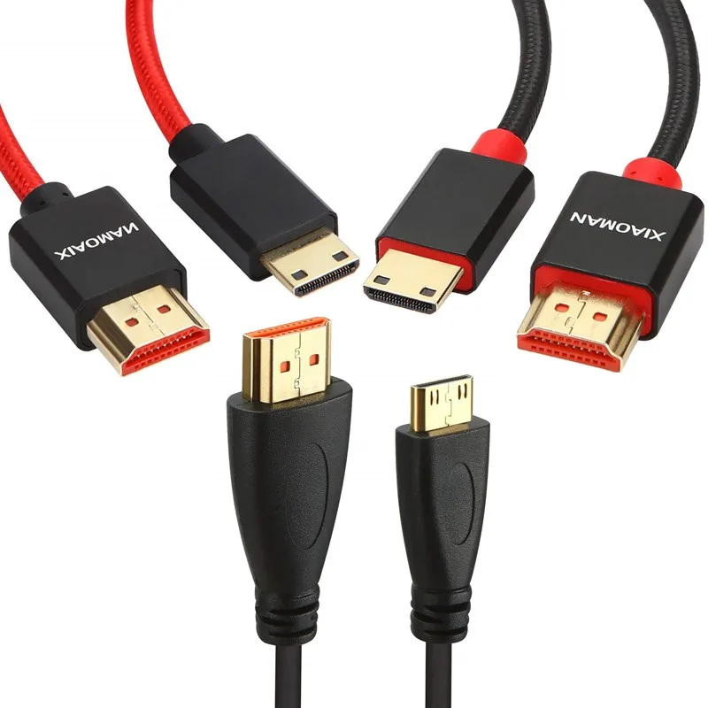 Мини HDMI к кабель высокая скорость 1 м 2 3 5 для камеры MP4 видеокарты ноутбук с мини