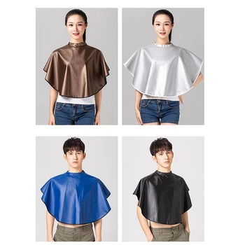 

Professional Hairdressing Shawls Grid Waterproof Hair Treatments Bib Styling Salon Hairdresser Shampoo Cape Wraps