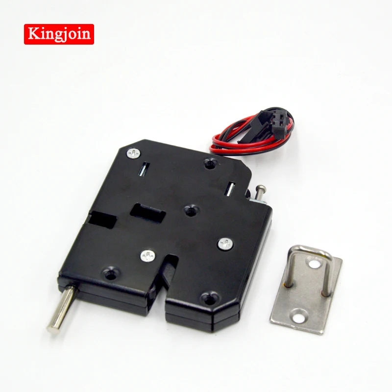 

High quality VE-P201A electromagnetic 12V cabinet lock with emergency release button locker lock carbon steel black