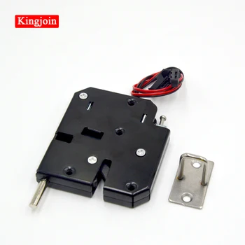 

High quality VE-P201A electromagnetic 12V cabinet lock with emergency release button locker lock carbon steel black