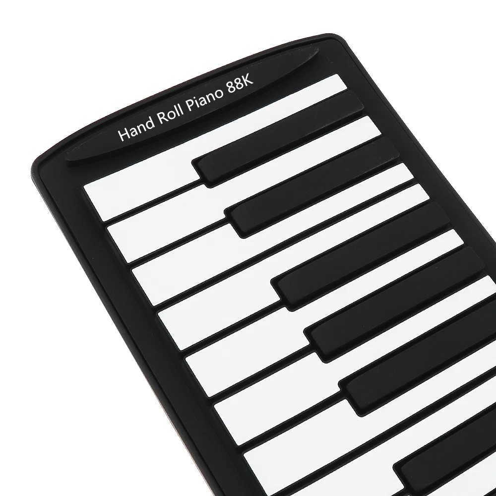 88 клавиш Портативный USB MIDI Roll Up Piano Силиконовый Электронный гибкий клавиатура орган встроенный динамик с поддерживающей педалью
