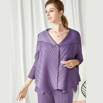 

LANMREM can ship Cloak Loose Coat 2020 spring summer fashion new Irregular Personality Single Button short style Jacket YJ086