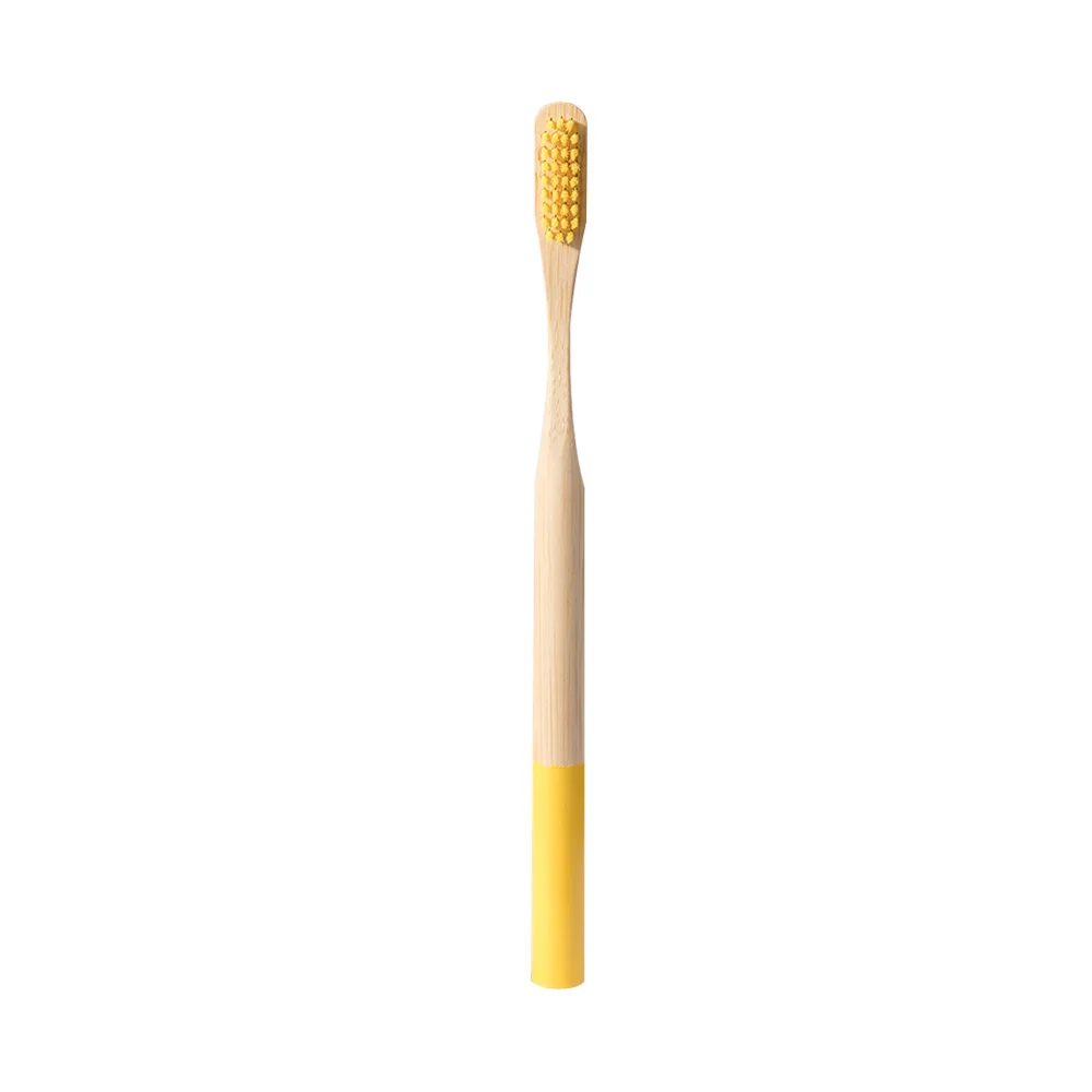 2 шт., экологически натуральная бамбуковая ручка, мягкая щетина, для взрослых, детей, для дома, путешествий, зубная щетка для чистки зубов, инструмент для чистки зубов - Цвет: 06