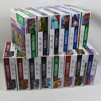 

1000pcs DIY animal Acenery Decompression Assembly Children's Educational Paper Puzzle toy