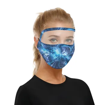 

10PCS Adult Face Mask With Eye Shield Adjustable Washable Reusable Mouth Mask Filter Can Be Placed Mask Unisex Cubrebocas Masque