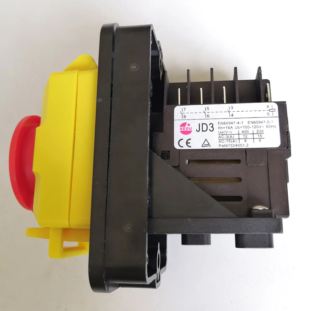 JD3 110V 8Pin Emergency Pushbutton Switch 2