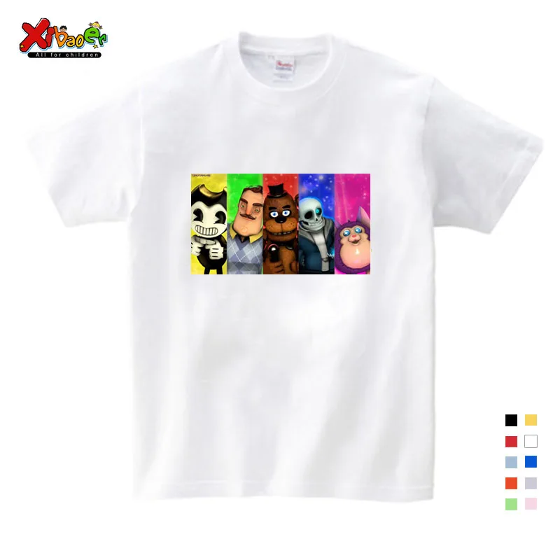 

Boys and Girls Game Hello Neighbor Pattern T Shirt Kids Casual Funny Clothes T-shirts Baby Summer Short Sleeve T-shirt 3-12Years