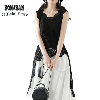 

Women Crocheted Sweater Cardigan Sleeveless Knit Vest Outwear for Summer Big Loose Sweet Cute Fashion Casual AZ43243017