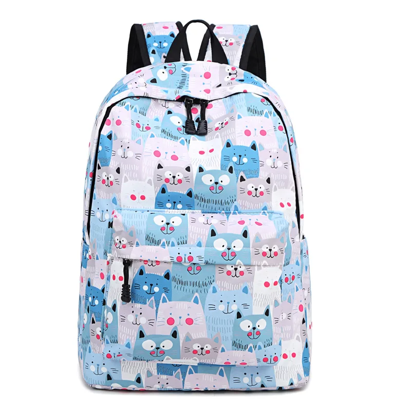 

Backpack for Girl Boy Cute Mochilas Escolares Infantis School Bags Cartoon Cat School knapsack Rucksack Casual Women Rucksack