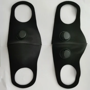 

3PC No / Single / Double Valve with Replaceable Filter Pad Protective Mask, Splash-proof Waterproof Mask, Riding Warm Mask