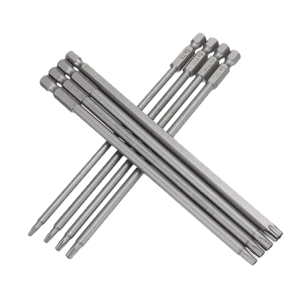 

1PC Magnetic Torx Screwdriver Bit 150mm Long T8,T10,T15,T20,T25,T27,T30,T40 Hex Shank Electric Screwdriver Bits For Power Tools