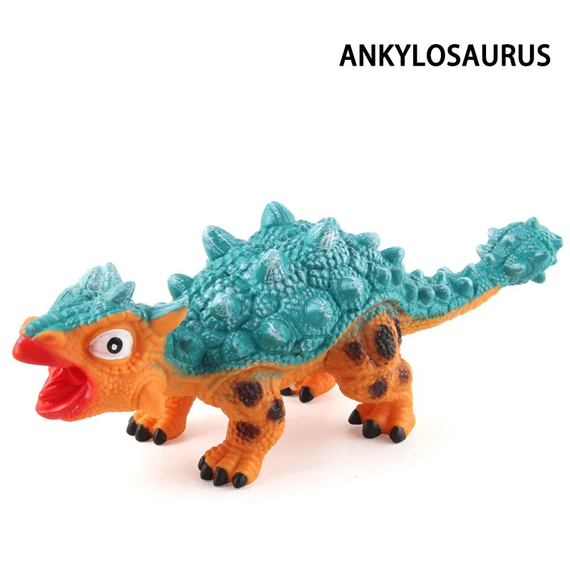 Ensemble de jouets de dinosaure en caoutchouc souple pour enfants