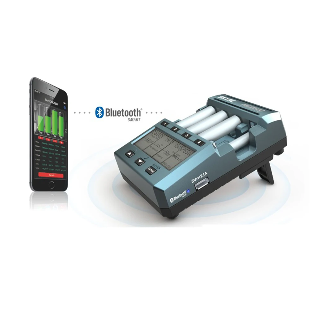 SKYRC NC2600 зарядное устройство с Bluetooth аккумуляторная батарея NiMH NiCd разрядка заряда, хранящаяся для AA AAA зарядное устройство Dis зарядное устройство анализатор