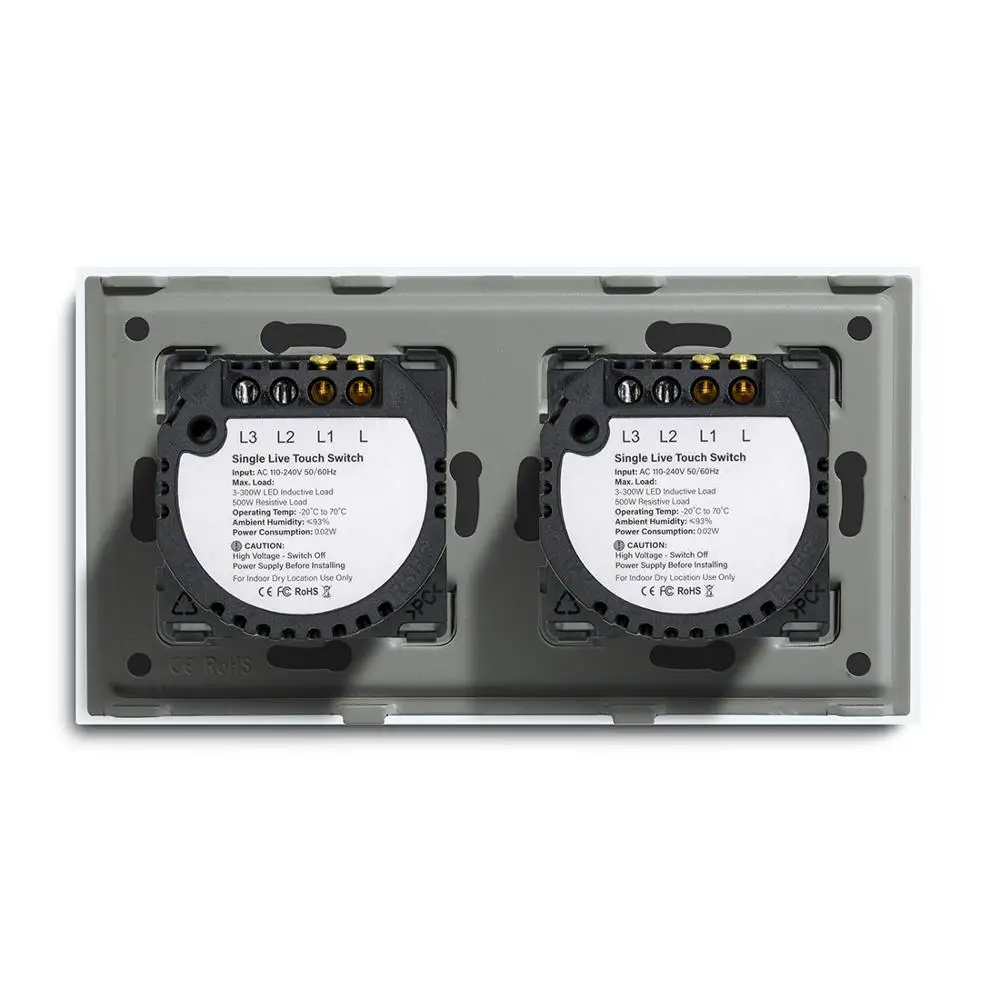 bseed 2 gang 1way interruptor de toque 01