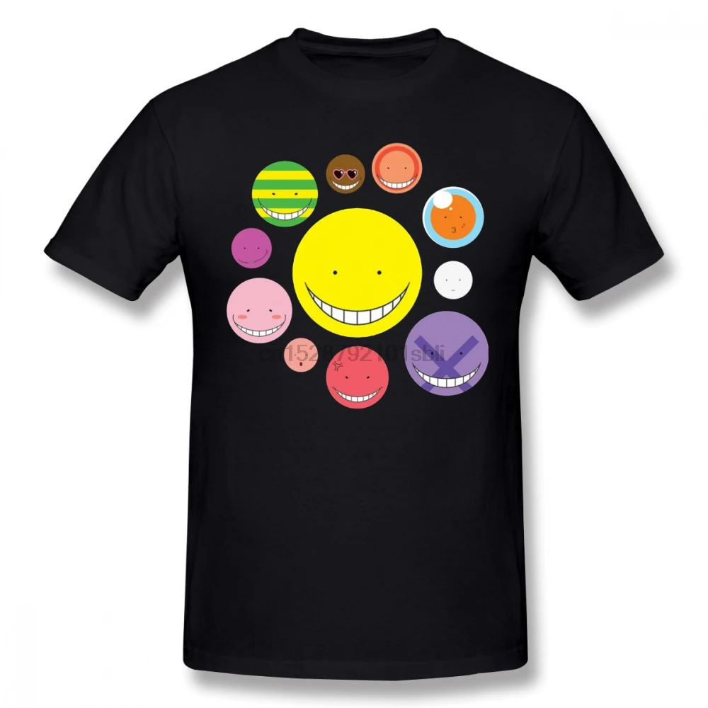 Assassination Classroom T Shirt Korosensei Face T-Shirt Fun Short Sleeve Tee Basic Men Tshirt |