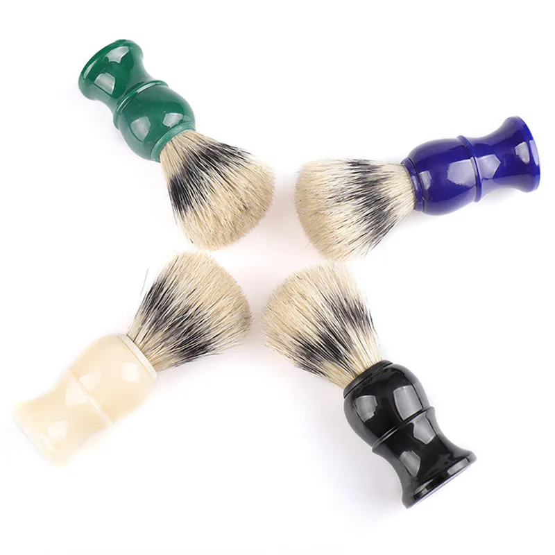 Boar Bristle Men's Shaving Brush Plastic Handle Razor Brush Facial