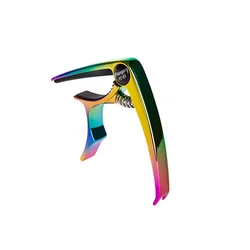 1pc Practical Guitar Capo Ukulele Sandhi Clip Metal Guitar Clip (Rainbow Color)