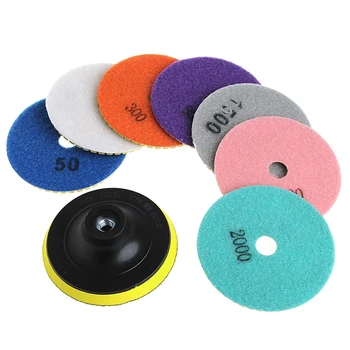 

1 Set 3 inch Diamond Polishing Pads Granite Marble Concrete Stone Grinding Discs Hand Tools