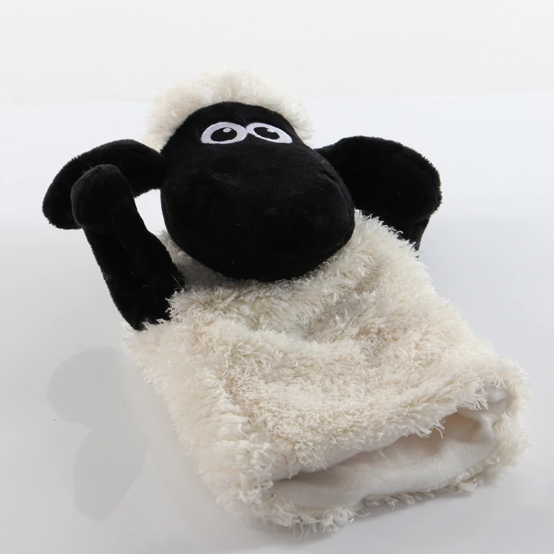 25cm Animal Sheep Hand Puppet Goat Plush Toys Baby Educational Hand Puppets Cartoon Pretend Telling Story Doll Toy for Children