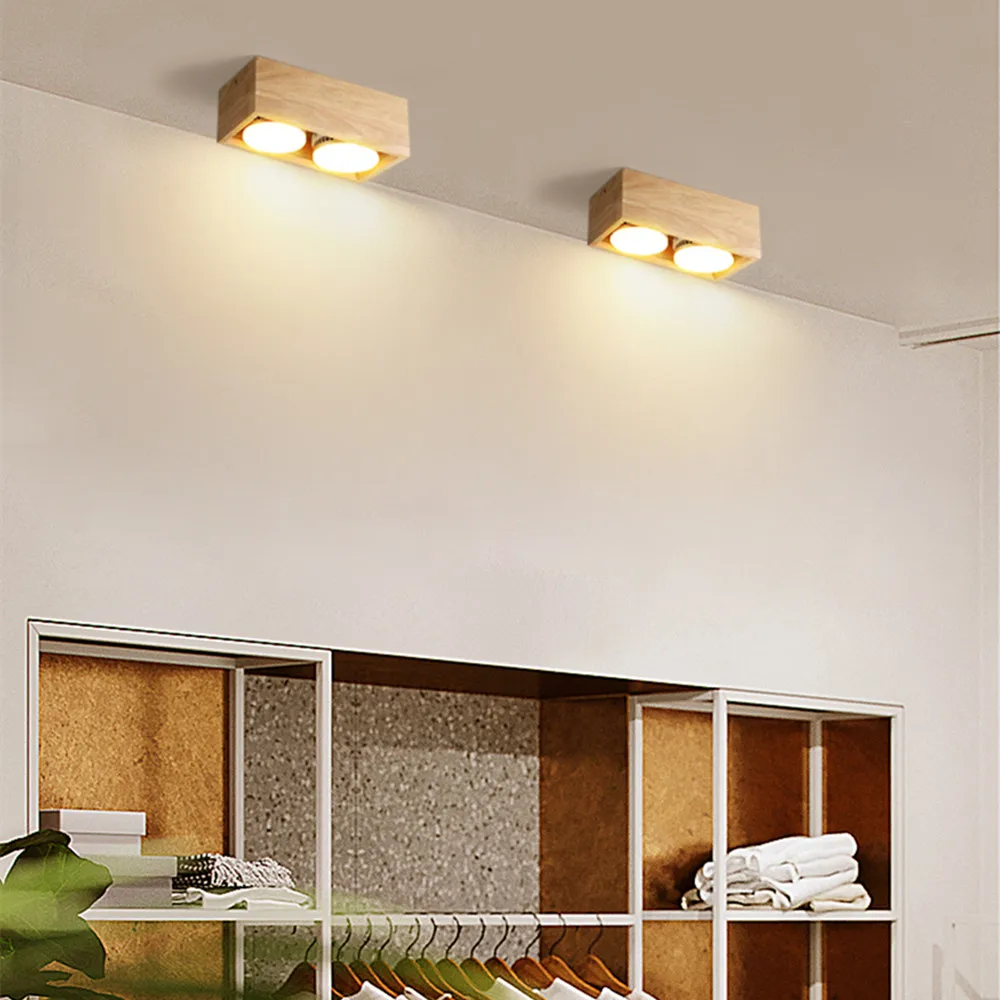 Скандинавский деревянный потолочный светильник, светильник с поверхностным креплением, светильник, led 12 Вт, 18 Вт, светодиодная лампа, сменный точечный светодиодный светильник для дома, светильник ing