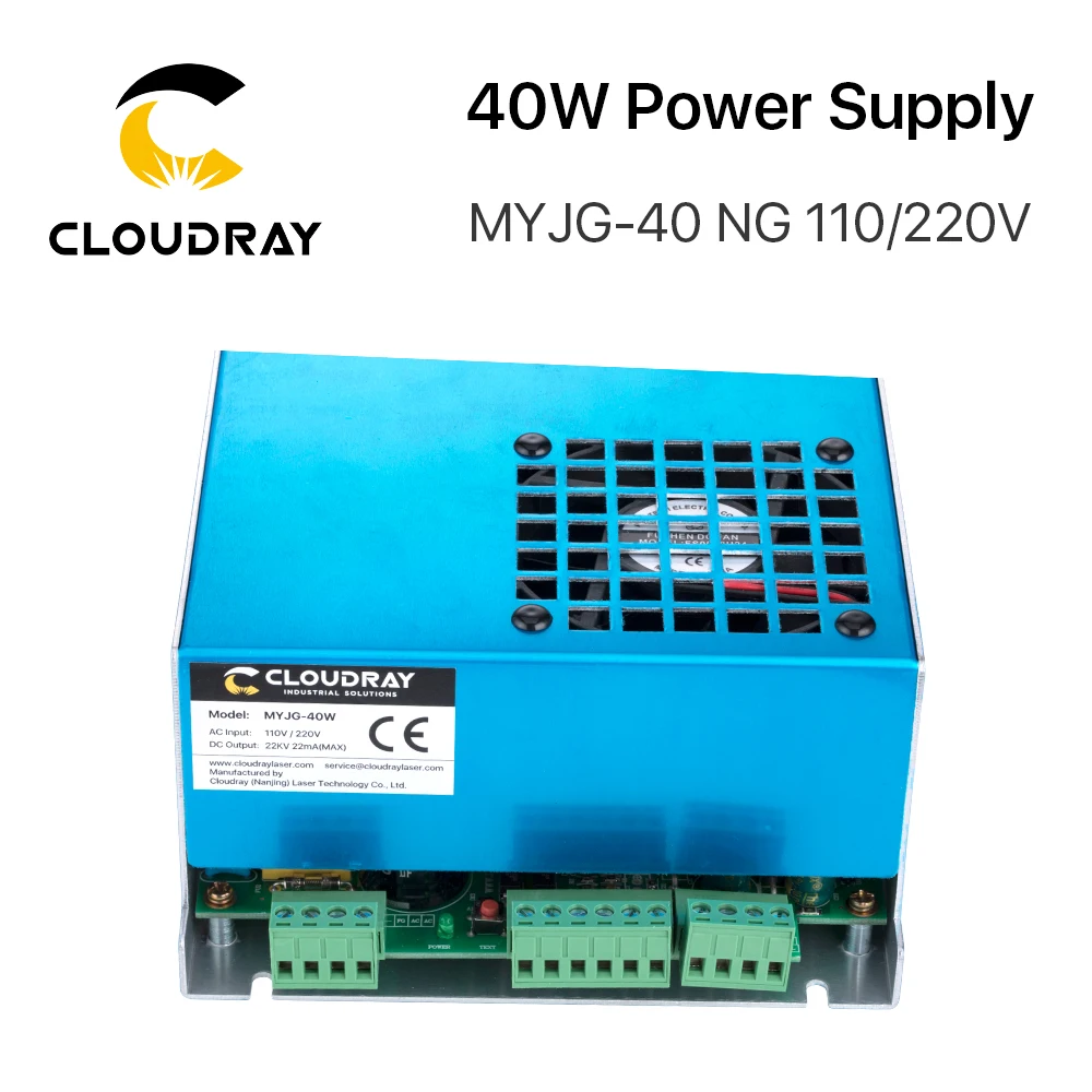 Cloudray 40 Вт CO2 лазерный Питание MYJG 40T 110V 220V для станок лазерной резки и гравировки