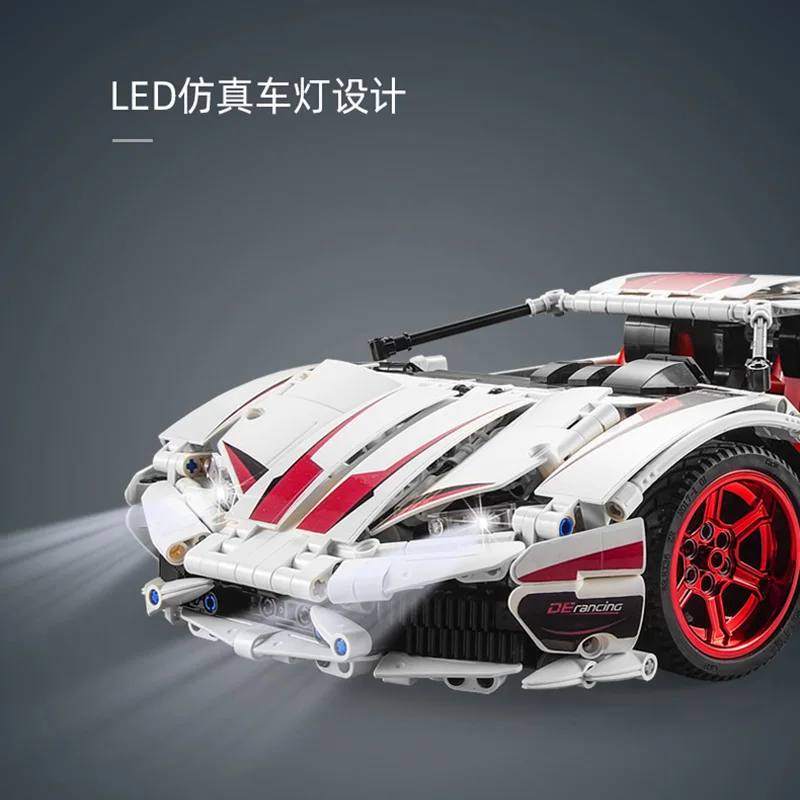 MOC Technic RC Car The Lamborghinis Huracan LP610 Super Racing Remote Control Car Building Blocks Bricks Toys for Boys